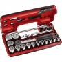 Cliquet et douilles 1/2'' coffret de 21 pièces S.161DBOX1PB